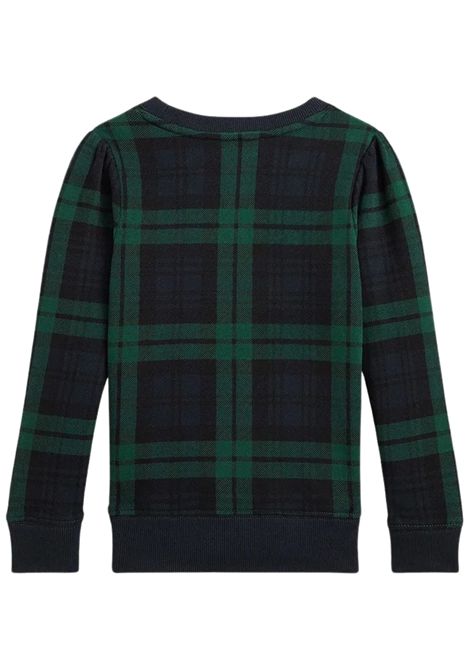 Felpa bambina verde in cotone RALPH LAUREN | 312952154001/DEBBLU/VERDE